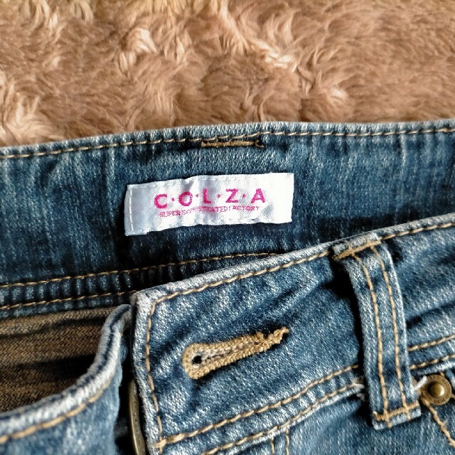 デニム　ミニスカート　Ｌサイズ レディースのスカート(ミニスカート)の商品写真