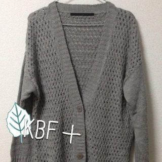 ケービーエフ(KBF)の◎KBF＋◎ メッシュロングカーディガン(カーディガン)