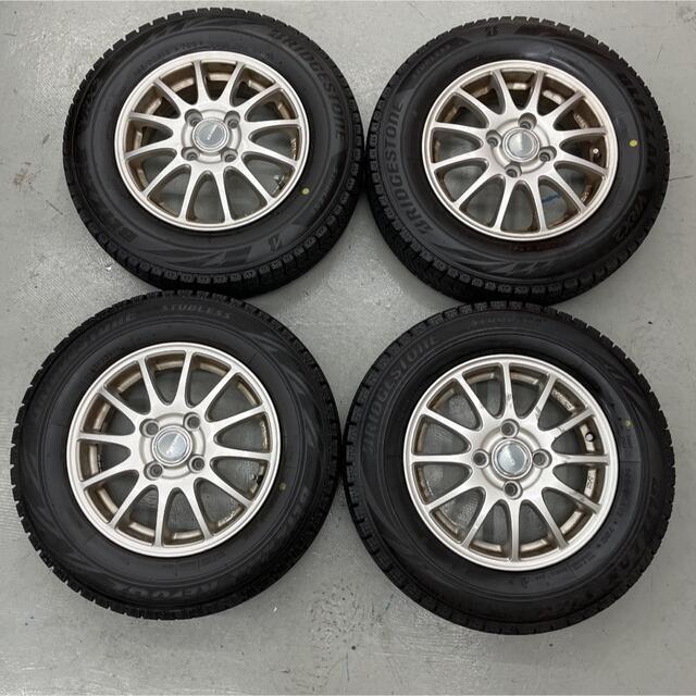 タイヤ・ホイールセットダイハツミラココアスタッドレスタイヤ145/80R13ブリヂストン　L675S