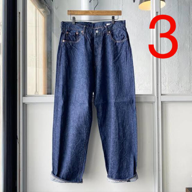 COMOLI(コモリ)の【美品】SS22 comoli デニム 5P パンツ size3 メンズのパンツ(デニム/ジーンズ)の商品写真