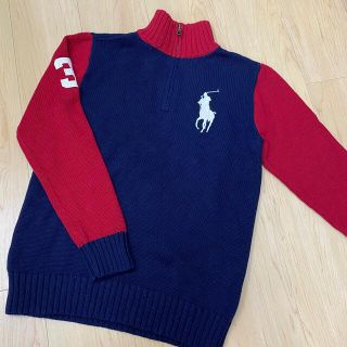 ポロラルフローレン(POLO RALPH LAUREN)のポロラルフローレン キッズ　ビッグポニー　長袖ニット　タグ付　160(ジャケット/上着)