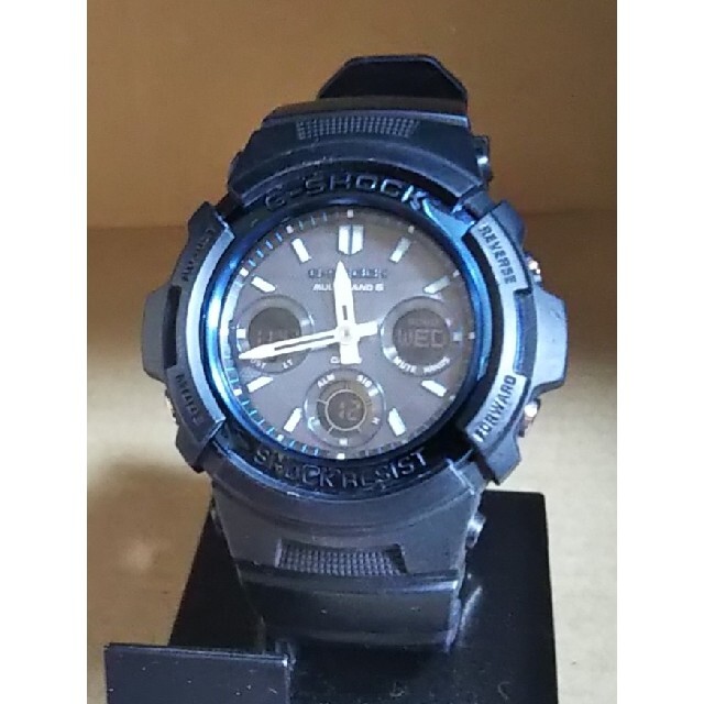 G-SHOCK(ジーショック)のCASIO G-SHOCK AWG-M100A 電波 ソーラー 腕時計 メンズ メンズの時計(腕時計(アナログ))の商品写真