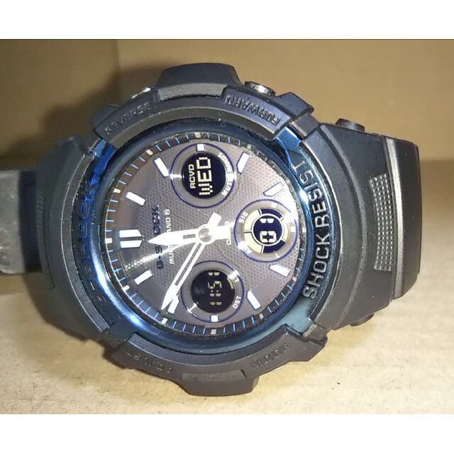G-SHOCK(ジーショック)のCASIO G-SHOCK AWG-M100A 電波 ソーラー 腕時計 メンズ メンズの時計(腕時計(アナログ))の商品写真