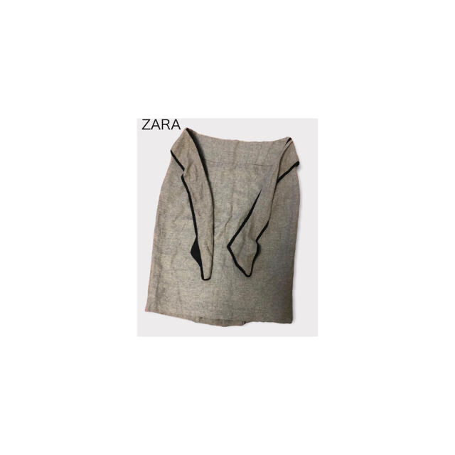 ZARA(ザラ)のtamtam様専用●ZARAタイトスカート(ウエストリボン+細ストライプ) レディースのスカート(ひざ丈スカート)の商品写真