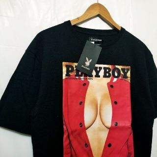 プレイボーイ(PLAYBOY)のPLAYBOY　プレイ ボーイ　新品　Tシャツ　L サイズ　黒(Tシャツ/カットソー(半袖/袖なし))