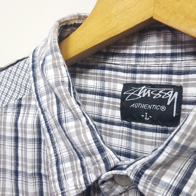 STUSSY - ☆インド製 STUSSY 切り替え チェック シャツの通販 by