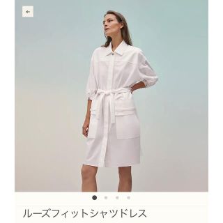 エルメス(Hermes)のHERMES 2022春夏コレクション　シャツドレス　黒(ひざ丈ワンピース)