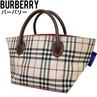 バーバリーブルーレーベル(BURBERRY BLUE LABEL)の美品　BURBERRY バーバリー　ハンドバッグ　ノバチェック　手提げ　ミニ(ハンドバッグ)