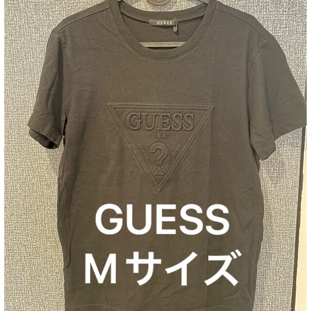 GUESS(ゲス)のykm様専用　GUESS ロゴ入り黒Tシャツ　Mサイズ メンズのトップス(Tシャツ/カットソー(半袖/袖なし))の商品写真