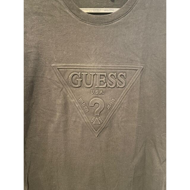 GUESS(ゲス)のykm様専用　GUESS ロゴ入り黒Tシャツ　Mサイズ メンズのトップス(Tシャツ/カットソー(半袖/袖なし))の商品写真