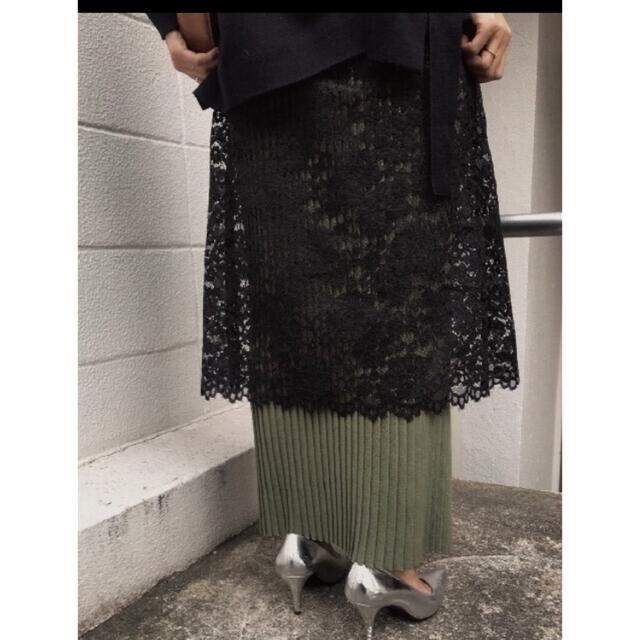Ameri VINTAGE - アメリヴィンテージ PLEATS KNIT UNDER LACE Ameri VINTAGE - アメリヴィンテージ PLEATS KNIT UNDER LACE