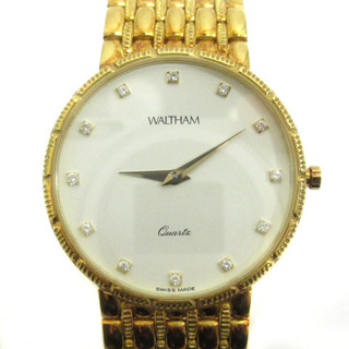 ウォルサム(Waltham)のウォルサム WALTHAM 腕時計 クオーツ 金無垢 K18 71.2g(腕時計(アナログ))
