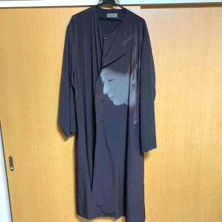 ヨウジヤマモト(Yohji Yamamoto)のyohji yamamoto 左前二重仕立てノーカラーシャツコート(その他)