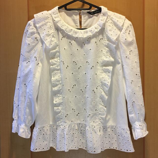 ZARA(ザラ)のZARA  コットンのブラウス レディースのトップス(シャツ/ブラウス(長袖/七分))の商品写真