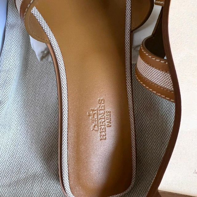 エルメス HERMES サンダル オラン カーフ トワルH 38