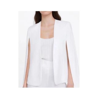 期間限定30%OFF! ZARA ケープブレザー S ノーカラージャケット