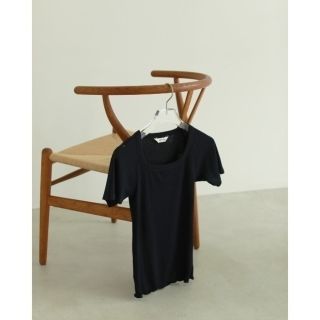 トゥデイフル(TODAYFUL)の【新品】完売TODAYFUL Soft Rib T-Shirts 黒 Tシャツ(Tシャツ(半袖/袖なし))