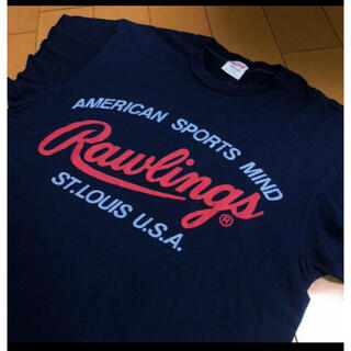 ローリングス(Rawlings)のローリングスUSA製ネイビーコットンT(Tシャツ/カットソー(半袖/袖なし))