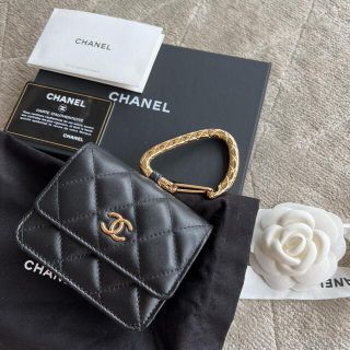 シャネル(CHANEL)のシャネル☆フック付きカードケースbag☆レアな黒！新品未使用☆(その他)