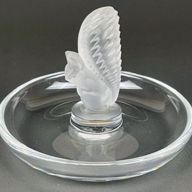 ヴィンテージ LALIQUE ルネ・ラリック 小物入れ 灰皿 未使用-