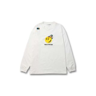 Lサイズ　vaultroom "456" L/S TEE / WHT(Tシャツ/カットソー(七分/長袖))