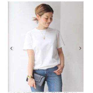 ドゥーズィエムクラス(DEUXIEME CLASSE)のタグ付き新品　Future クルーネック Tシャツ　ホワイト(カットソー(半袖/袖なし))