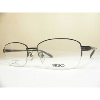 セイコー(SEIKO)の★ SEIKO ハーフリム 眼鏡 フレーム 日本製 セイコー(サングラス/メガネ)