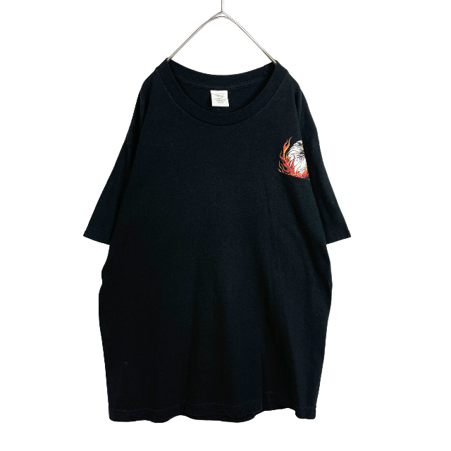 USA バイカーTシャツ Y2K 黒 Mサイズ イーグル 2007 Mサイズ