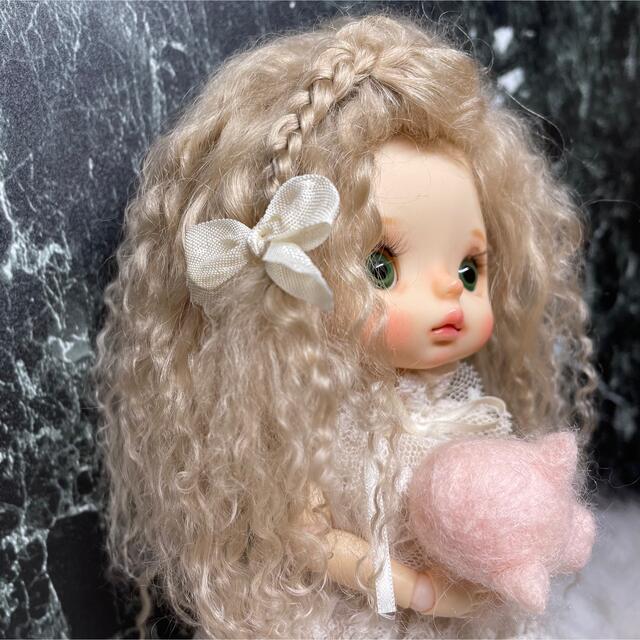 blythe _wm-741ピーナツバターロング⭐️チベットラムウィッグ