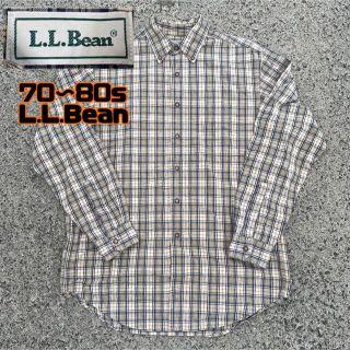 エルエルビーン(L.L.Bean)の【70s〜80s 希少品】エルエルビーン　チェックシャツ　ボタンダウン　雰囲気◎(シャツ)