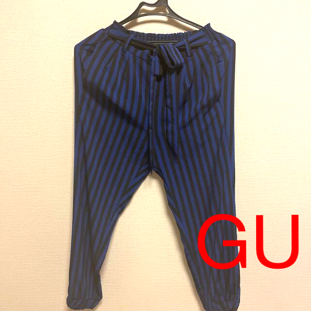 GU(ジーユー)のGU【M】ストライプパンツ レディースのパンツ(カジュアルパンツ)の商品写真