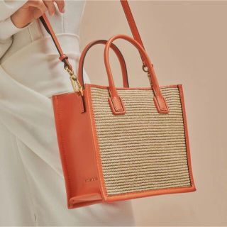 チャールズアンドキース(Charles and Keith)のチャールズアンドキース メッシュダブルハンドルトートバッグ 現行品(トートバッグ)