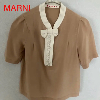 マルニ(Marni)の【美品】MARNI マルニ  シルク 半袖 ブラウス 5〜6歳用 イタリア製(ブラウス)