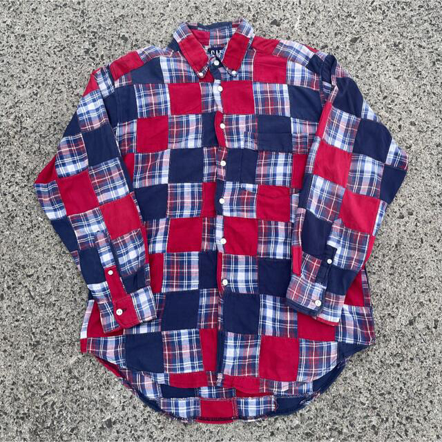 GAP - 【希少 90s】GAP オールドギャップ パッチワークシャツ GAP - 【希少 90s】GAP オールドギャップ パッチワークシャツ