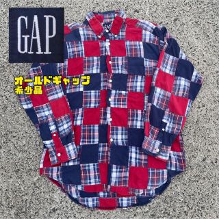 ギャップ(GAP)の【希少 90s】GAP オールドギャップ　パッチワークシャツ　アメカジ　ゆるだぼ(シャツ)