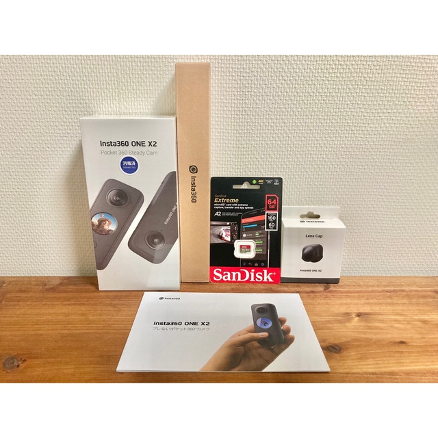 【4点セット 新品】おまけ多数付 insta360 ONE X2 GoPro