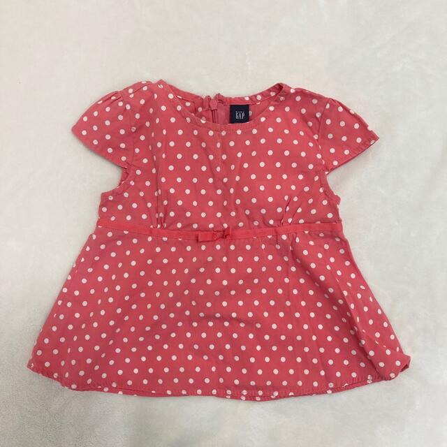 babyGAP(ベビーギャップ)のbabyGAP ドット柄ブラウス　18〜24months キッズ/ベビー/マタニティのキッズ服女の子用(90cm~)(ブラウス)の商品写真