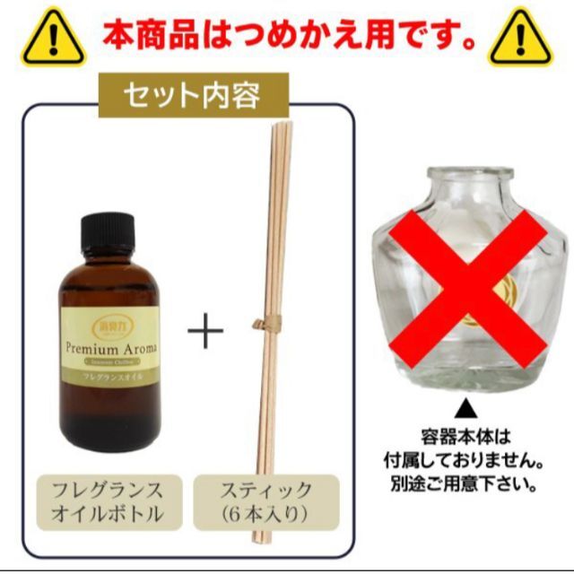 エステー お部屋の消臭力 つめかえ用 プレミアムアロマ スティック インテリア/住まい/日用品の日用品/生活雑貨/旅行(日用品/生活雑貨)の商品写真