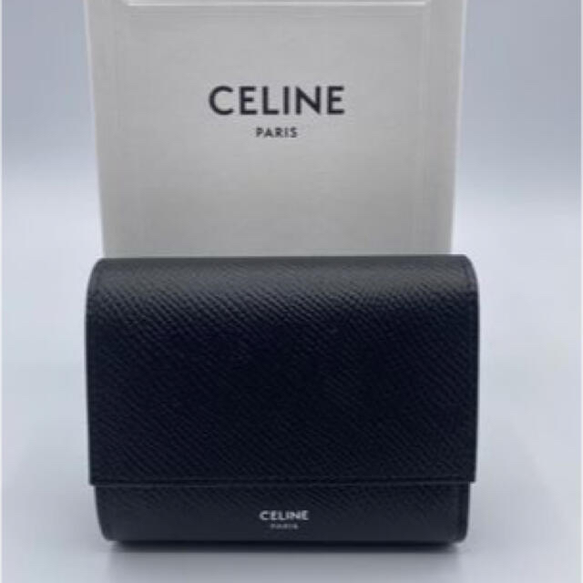 celine(セリーヌ)のCELINE セリーヌ スモール 財布 ロゴ ウォレット 三つ折り財布 レディースのファッション小物(財布)の商品写真