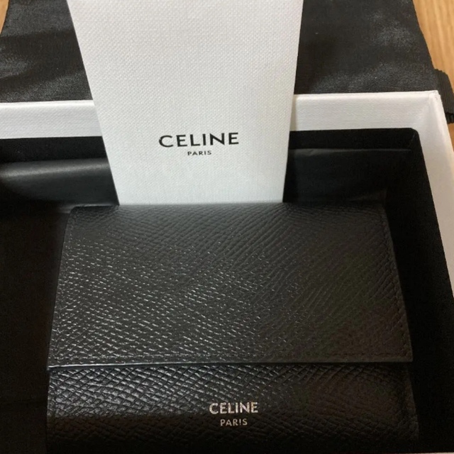 celine(セリーヌ)のCELINE セリーヌ スモール 財布 ロゴ ウォレット 三つ折り財布 レディースのファッション小物(財布)の商品写真