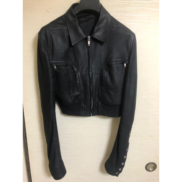 玄関先迄納品 Rick Owens 神崎 リックオウエンス クロップドレザー