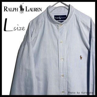 ポロラルフローレン(POLO RALPH LAUREN)のラルフローレン ストライプ柄 バンドカラーシャツ ノーカラーシャツ ポロ(シャツ)