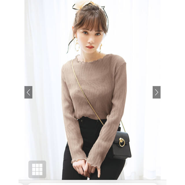 GRL - GRL インナー付き楊柳シフォントップスの通販 by だーちゃん's ...