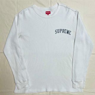 シュプリーム(Supreme)のXL シュプリーム アーチロゴ サーマル ホワイト Tシャツ ロンT(Tシャツ/カットソー(七分/長袖))