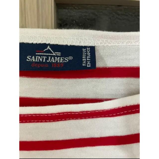 SAINT JAMES(セントジェームス)のセントジェームス ボーダー Tシャツ　半袖　赤白　ピアリック レディースのトップス(Tシャツ(半袖/袖なし))の商品写真