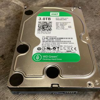 中古 WD Green WD30EZRX 3TB HDD 3.5インチ内蔵HDD(PCパーツ)