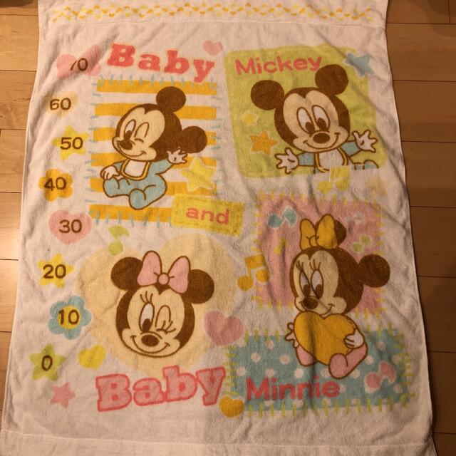 Disney(ディズニー)のBABYミッキー＆BABYミニー タオルケット キッズ/ベビー/マタニティの寝具/家具(タオルケット)の商品写真