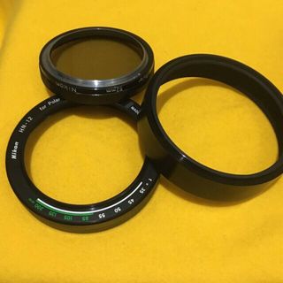 ニコン(Nikon)のNIKON PL偏光フィルター＋HN-12フードセット Φ52mm(レンズ(単焦点))