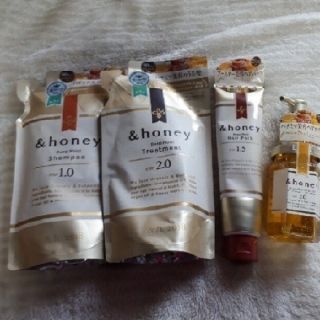 アンドハニー シャンプー＆トリートメント＆ヘアオイル＆ヘアパックの4点セット*°(シャンプー/コンディショナーセット)