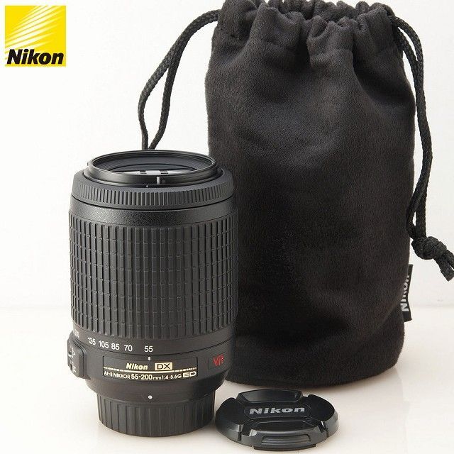 Nikon(ニコン)の美品★Nikon 望遠レンズ AF-S 55-200mm VR DX スマホ/家電/カメラのカメラ(レンズ(ズーム))の商品写真